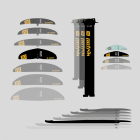 Patrik Foil Set HF-Ride Alu Windsurf 1100
